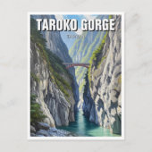 Taiwan Taroko Gorge Reizen Briefkaart (Voorkant)