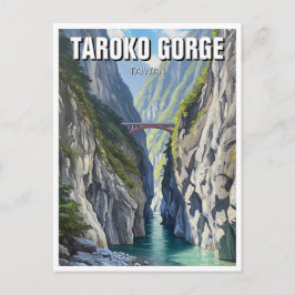 Taiwan Taroko Gorge Reizen Briefkaart