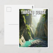 Taiwan Taroko Gorge Reizen Briefkaart (Voorkant / Achterkant)