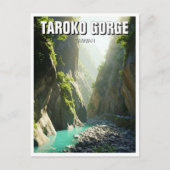 Taiwan Taroko Gorge Reizen Briefkaart (Voorkant)