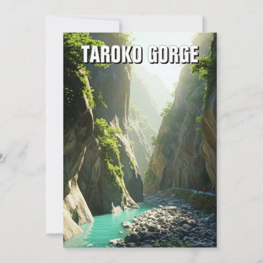 Taiwan Taroko Gorge Reizen Feestdagenkaart (Voorkant)