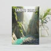 Taiwan Taroko Gorge Reizen Feestdagenkaart (Staand voorkant)