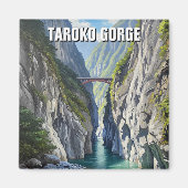 Taiwan Taroko Gorge Reizen Magneet (Voorkant)