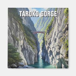 Taiwan Taroko Gorge Reizen Magneet