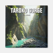 Taiwan Taroko Gorge Reizen Magneet (Voorkant)