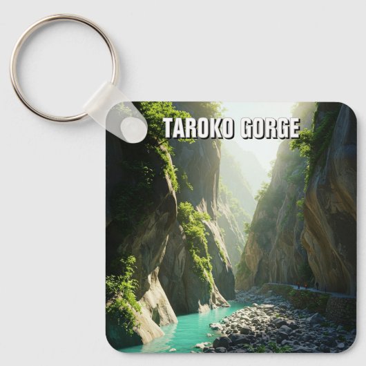 Taiwan Taroko Gorge Reizen Sleutelhanger (Voorkant)