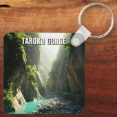 Taiwan Taroko Gorge Reizen Sleutelhanger (Achterkant)