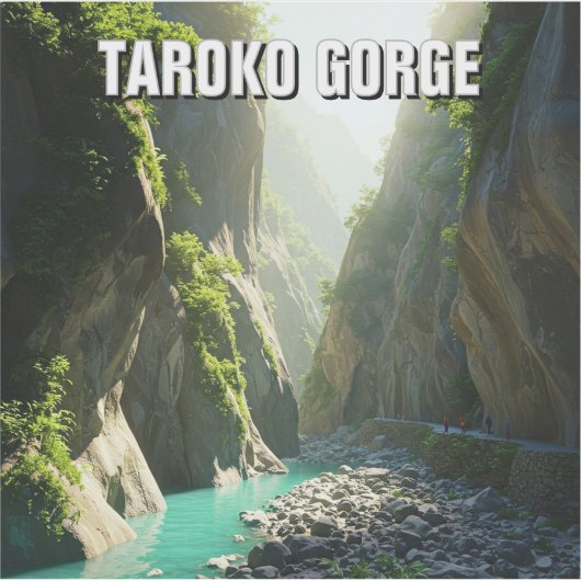 Taiwan Taroko Gorge Reizen Sticker (Voorkant)