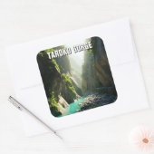 Taiwan Taroko Gorge Reizen Vierkante Sticker (Envelop)