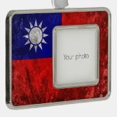 Taiwan Verzilverd Omlijst Ornament (Rechts)