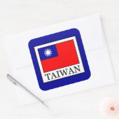 Taiwan Vierkante Sticker (Envelop)