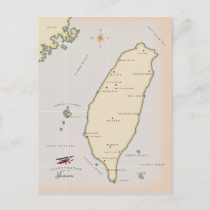 Taiwan Vintage Kaart