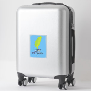 Taiwan Vintage Kaart Sticker