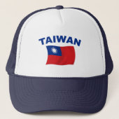 Taiwan vlag 2 trucker pet (Voorkant)