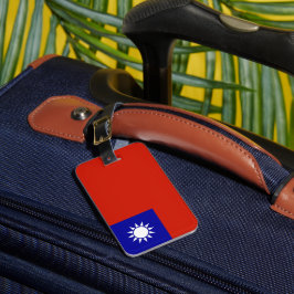 Taiwan vlag bagagelabel