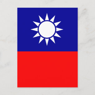 taiwan vlag briefkaart