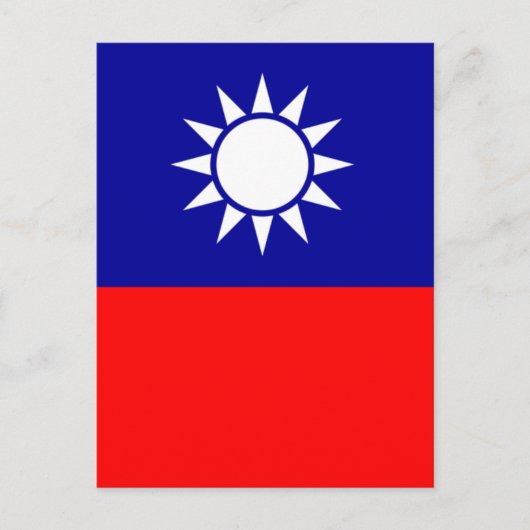 taiwan vlag briefkaart (Voorkant)