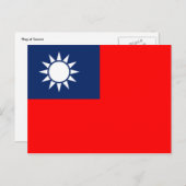 taiwan vlag briefkaart (Voorkant / Achterkant)