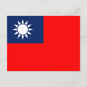 taiwan vlag briefkaart