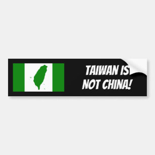 Taiwan vlag Bumpersticker 2