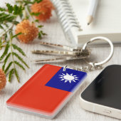 taiwan vlag china provincie symbool sleutelhanger (Voorkant Rechts)