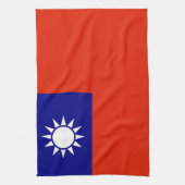 taiwan vlag china provincie symbool theedoek (Verticaal)