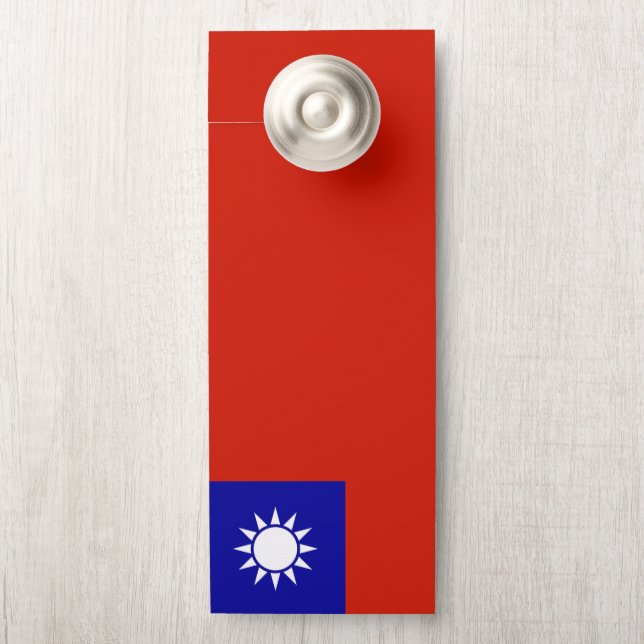 Taiwan vlag deurhanger (Op knop)