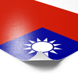 Taiwan vlag foto afdruk