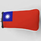 Taiwan vlag golfheadcover (Voorkant)