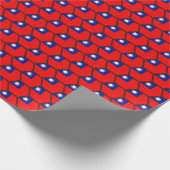 Taiwan Vlag Honingraat Inpakpapier (Hoek)