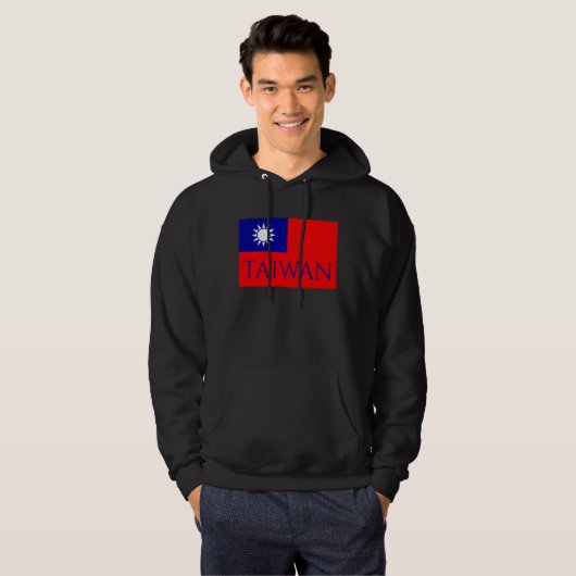 taiwan vlag hoodie (Voorkant volledig)