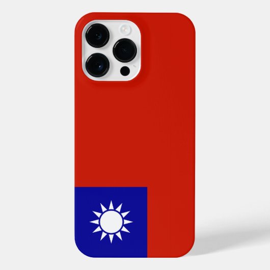 Taiwan vlag iPhone hoesje (Achterkant)