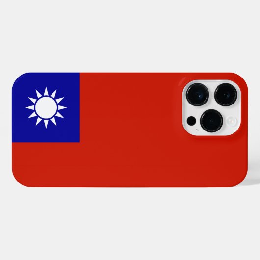 Taiwan vlag iPhone hoesje (Achterkant horizontaal)