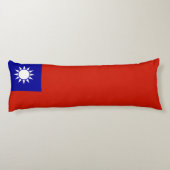 Taiwan vlag lichaamskussen (Achterkant)