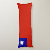 Taiwan vlag lichaamskussen (Achterkant (Verticaal))