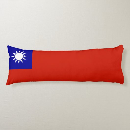 Taiwan vlag lichaamskussen (Voorkant)