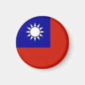Taiwan vlag magneet (Voorkant)