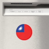 Taiwan Vlag Magneet (Insitu (Vaatwasser))