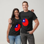 Taiwan Vlag Modern T-shirt (Unisex)