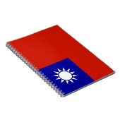 Taiwan vlag notitieboek (Rechterzijde)
