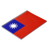 Taiwan vlag notitieboek (Linkerzijde)