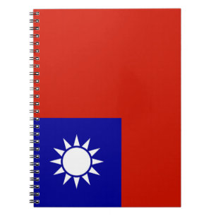 Taiwan vlag notitieboek
