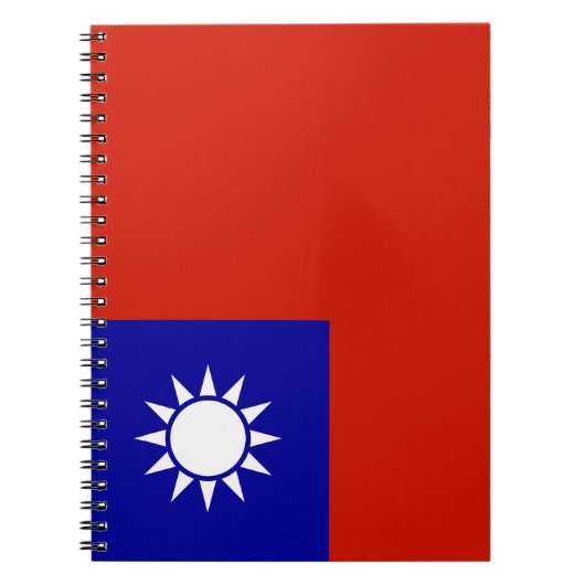 Taiwan vlag notitieboek (Voorkant)