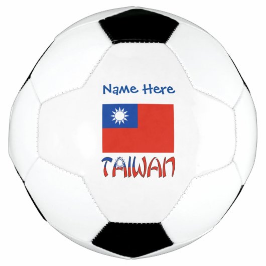 Taiwan Vlag Persoonlijk gemaakt Voetbal (Voorkant)