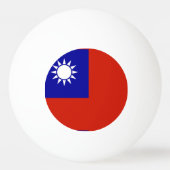 Taiwan vlag pingpongbal (Achterkant)