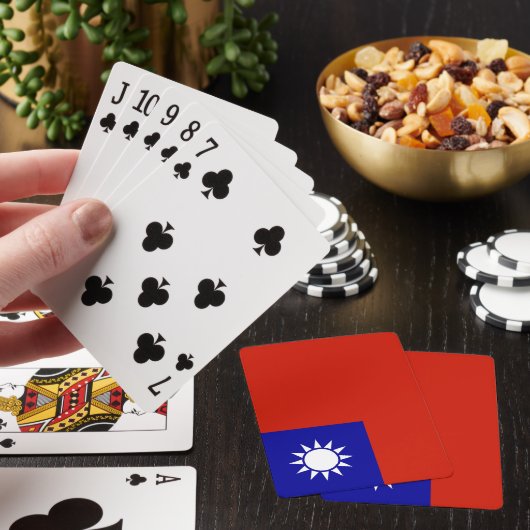 Taiwan vlag pokerkaarten (Insitu)