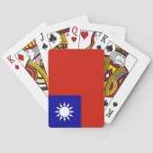 Taiwan vlag pokerkaarten (Achterkant)