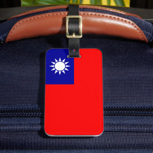 Taiwan Vlag: Republiek China, Chinees Taipei Bagagelabel