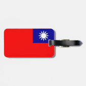 Taiwan Vlag: Republiek China, Chinees Taipei Bagagelabel (Achterkant horizontaal)
