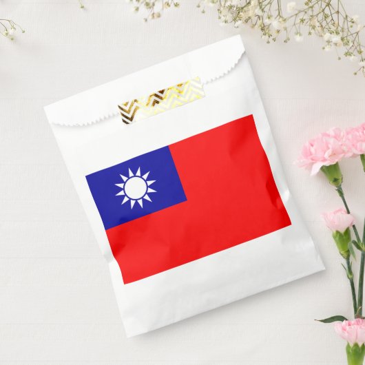 Taiwan Vlag: Republiek China, Chinees Taipei Bedankzakje (Gezegeld)